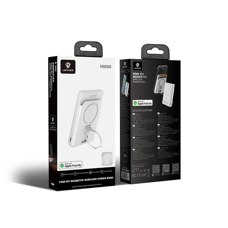 Lenyes PW0006D PD 20W Hızlı Şarj Özellikli Kartlıklı Standlı Wireless Powerbank 15W 5000mAh