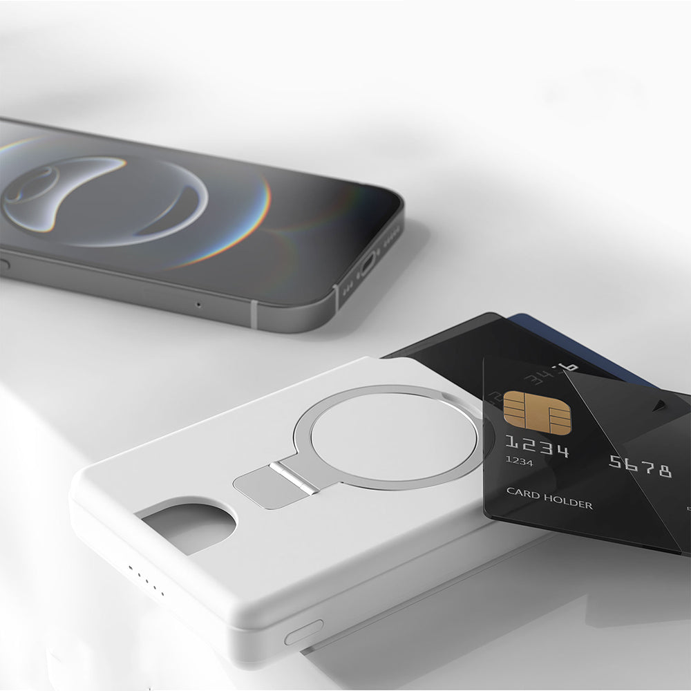 Lenyes PW0006D PD 20W Hızlı Şarj Özellikli Kartlıklı Standlı Wireless Powerbank 15W 5000mAh