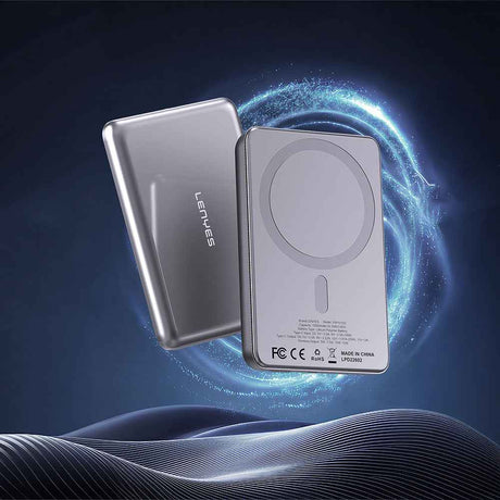 Lenyes PW0015D Ultra İnce LED Göstergeli Wireless Powerbank 15W 5000mAh