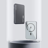 Lenyes PW019D PD 20W Ultra İnce Hızlı Şarj Özellikli Wireless Powerbank 15W 5000mAh