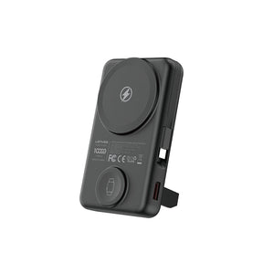 Lenyes PW1003D 22.5W Dijital LED Ekranlı Akıllı Saat Kablosuz Şarj Özellikli Standlı Wireless Powerbank 15W 10000mAh