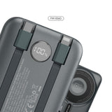 Lenyes PW1006D Dijital LED Ekranlı Standlı Wireless Powerbank 15W 10000mAh