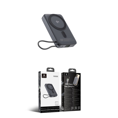 Lenyes PW1009D PD 35W Qi2 Teknolojili Type-C Kablolu Standlı Wireless Powerbank 15W 10000mAh