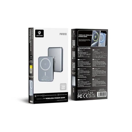 Lenyes PW1011D Ultra İnce LED Göstergeli Wireless Powerbank 15W 10000mAh