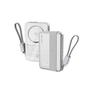 Lenyes PW1019D PD 45W Qi2 Teknolojili Type-C Kablolu Wireless Powerbank 25W 10000mAh