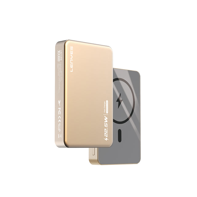 Lenyes PW119D PD 20W Ultra İnce Hızlı Şarj Özellikli Wireless Powerbank 15W 10.000mAh