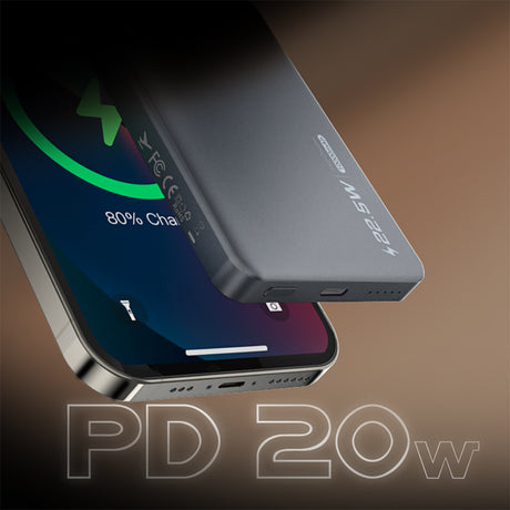 Lenyes PW119D PD 20W Ultra İnce Hızlı Şarj Özellikli Wireless Powerbank 15W 10.000mAh