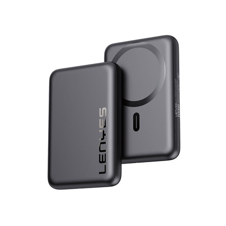 Lenyes PW139D PD 20W Ultra İnce Hızlı Şarj Özellikli Wireless Powerbank 15W 10000mAh