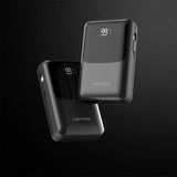 Lenyes PW223D Dijital LED Göstergeli Kablosuz Şarj Özellikli Type-C ve Lightning Kablolu Powerbank 22.5W 20.000mAh