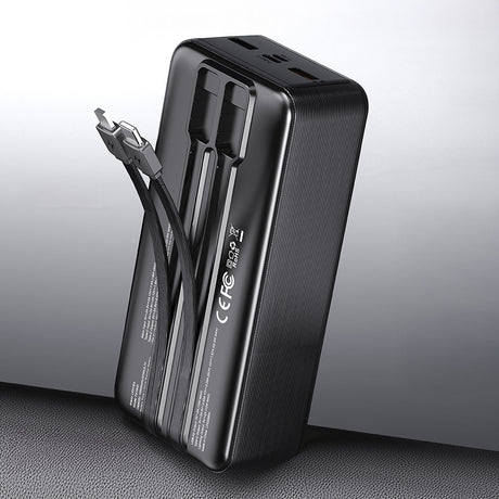 Lenyes PX180D Dijital LED Ekranlı Type-C ve Lightning Kablolu Powerbank 22.5W 10.000mAh