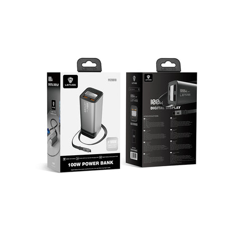 Lenyes PX2001D Hızlı Şarj Özellikli Dijital LED Göstergeli Taşınabilir Powerbank 100W 20000mAh