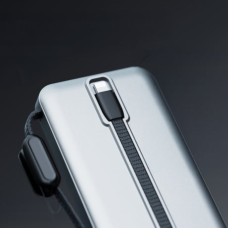 Lenyes PX2004D Dijital LED Ekranlı Lightning Kablolu Powerbank 22.5W 20.000mAh