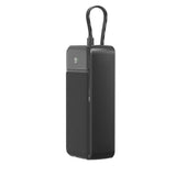 Lenyes PX355D Dijital LED Ekranlı Type-C ve Lightning Kablolu Powerbank 22.5W 30.000mAh