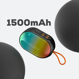 Lenyes S212 Su Geçirmez RGB Işıklı Askılı Taşınabilir Kablosuz Bluetooth Hoparlör v5.3