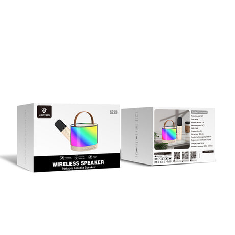 Lenyes S229 RGB Işıklı Askılı Mikrofonlu Bluetooth Speaker Hoparlör v5.3