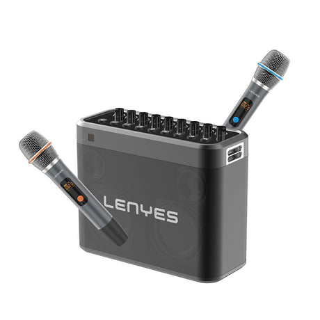 Lenyes S830 Mikrofonlu Çoklu Giriş TWS Karaoke Bluetooth Hoparlör v5.0 160W