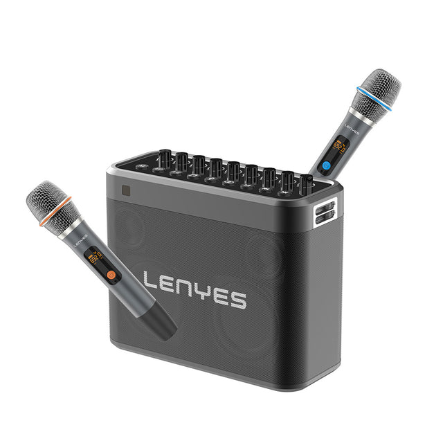 Lenyes S830 Mikrofonlu Çoklu Giriş TWS Karaoke Bluetooth Hoparlör v5.0 160W