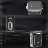 Lenyes S837 RGB Led Işıklı Bluetooth Speaker Hoparlör ve Karaoke Bluetooth Çift Mikrofon v5.0