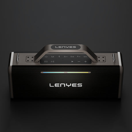 Lenyes S838 RGB Işıklı Taşınabilir Çift Mikrofonlu TWS Bluetooth Speaker Hoparlör v5.0
