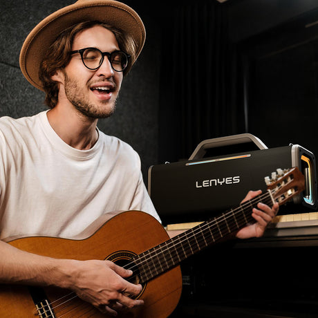 Lenyes S838 RGB Işıklı Taşınabilir Çift Mikrofonlu TWS Bluetooth Speaker Hoparlör v5.0