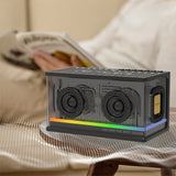 Lenyes S839 RGB Işıklı Taşınabilir TWS Bluetooth Hoparlör v5.2