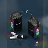 Lenyes S857 RGB Işıklı Çift Mikrofonlu Taşınabilir TWS Bluetooth Speaker Hoparlör v5.3
