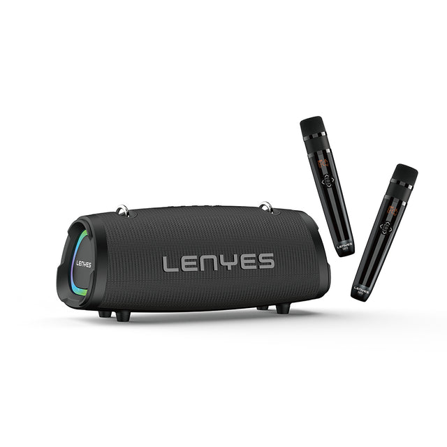Lenyes S872 RGB Işıklı Taşınabilir Çift Mikrofonlu TWS Bluetooth Speaker Hoparlör v5.3