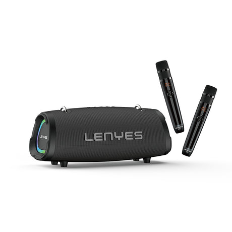 Lenyes S872 RGB Işıklı Taşınabilir Çift Mikrofonlu TWS Bluetooth Speaker Hoparlör v5.3