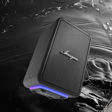 Lenyes S874 Su Geçirmez Özellikli RGB Işıklı Askılı Taşınabilir TWS Bluetooth Hoparlör v5.3