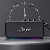 Lenyes S876 Supreme Serisi RGB Işıklı Taşınabilir Su Geçirmez TWS Bluetooth Hoparlör v5.3 45W