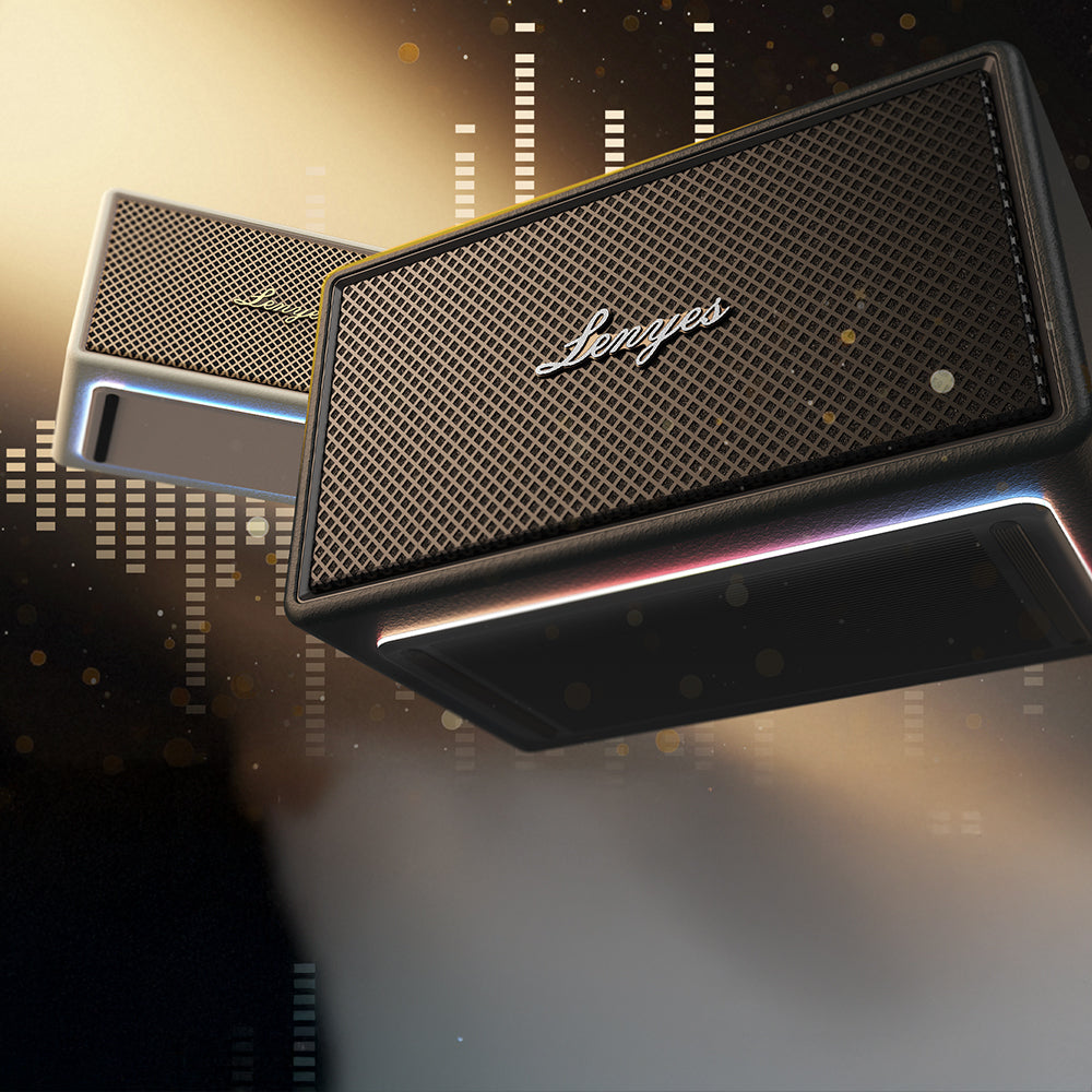 Lenyes S877 Serisi RGB Işıklı Taşınabilir Su Geçirmez Çift Mikrofonlu TWS Bluetooth Hoparlör Speaker v5.3 200W