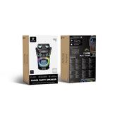 Lenyes S884 RGB Işıklı Çift Mikrofonlu Kablosuz TWS Bluetooth Speaker Hoparlör v5.3