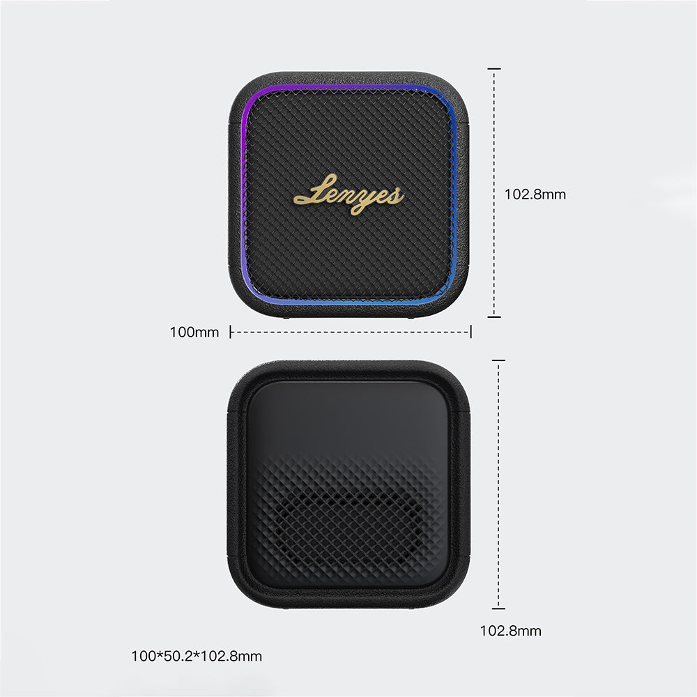 Lenyes S890 Su Geçirmez Özellikli RGB Işıklı Askılı Mini OTG-TWS Bluetooth Hoparlör v5.3