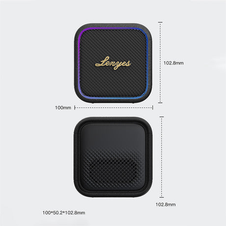 Lenyes S890 Su Geçirmez Özellikli RGB Işıklı Askılı Mini OTG-TWS Bluetooth Hoparlör v5.3