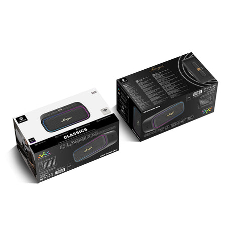 Lenyes S891 RGB Işıklı Taşınabilir Su Geçirmez OTG-TWS Bluetooth Hoparlör v5.3 80W