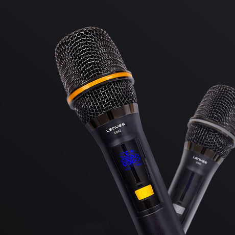 Lenyes S892 RGB Işıklı Mikrofonlu Dokunmatik Ekranlı Taşınabilir TWS Bluetooth Speaker Hoparlör v5.3 300W