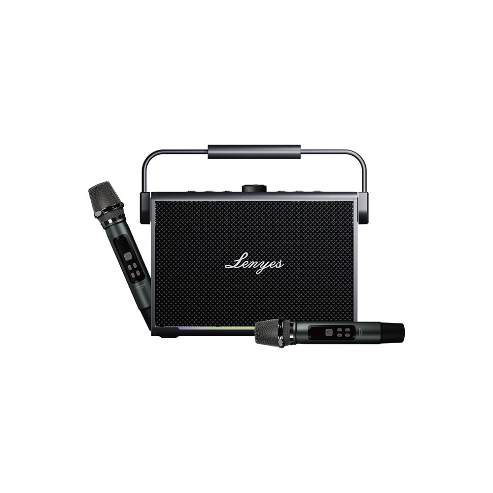 Lenyes Titan 2 Serisi RGB Işıklı Çİft Mikrofonlu Taşınabilir TWS Bluetooth Speaker Hoparlör v5.3 5000mAh