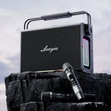 Lenyes Titan 2 Serisi RGB Işıklı Çİft Mikrofonlu Taşınabilir TWS Bluetooth Speaker Hoparlör v5.3 5000mAh
