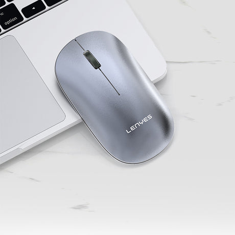 Lenyes WS103 Sessiz Buton Tasarımlı Ergonomik Çift Bluetooth Bağlantılı 2.4G Kablosuz Mouse 1200 DPI