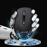 Lenyes WS105 Sessiz Buton Tasarımlı Ergonomik Çift Bluetooth Bağlantılı 2.4G Kablosuz Mouse 1600 DPI