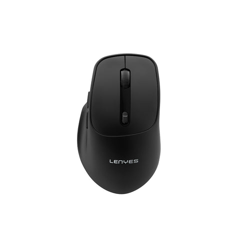 Lenyes WS105 Sessiz Buton Tasarımlı Ergonomik Çift Bluetooth Bağlantılı 2.4G Kablosuz Mouse 1600 DPI