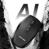 Lenyes WS106 Yapay Zeka Destekli Ergonomik Çift Bluetooth Bağlantılı 2.4G Kablosuz Mouse 1200 DPI