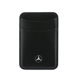 Mercedes Benz Orjinal Lisanslı Yeni Nesil 2 Hazneli Metal Logolu Deri Magnetik Kartlık