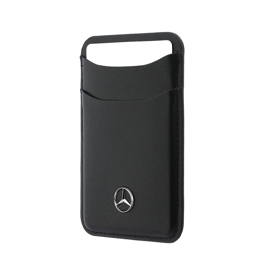 Mercedes Benz Orjinal Lisanslı Yeni Nesil 2 Hazneli Metal Logolu Deri Magnetik Kartlık