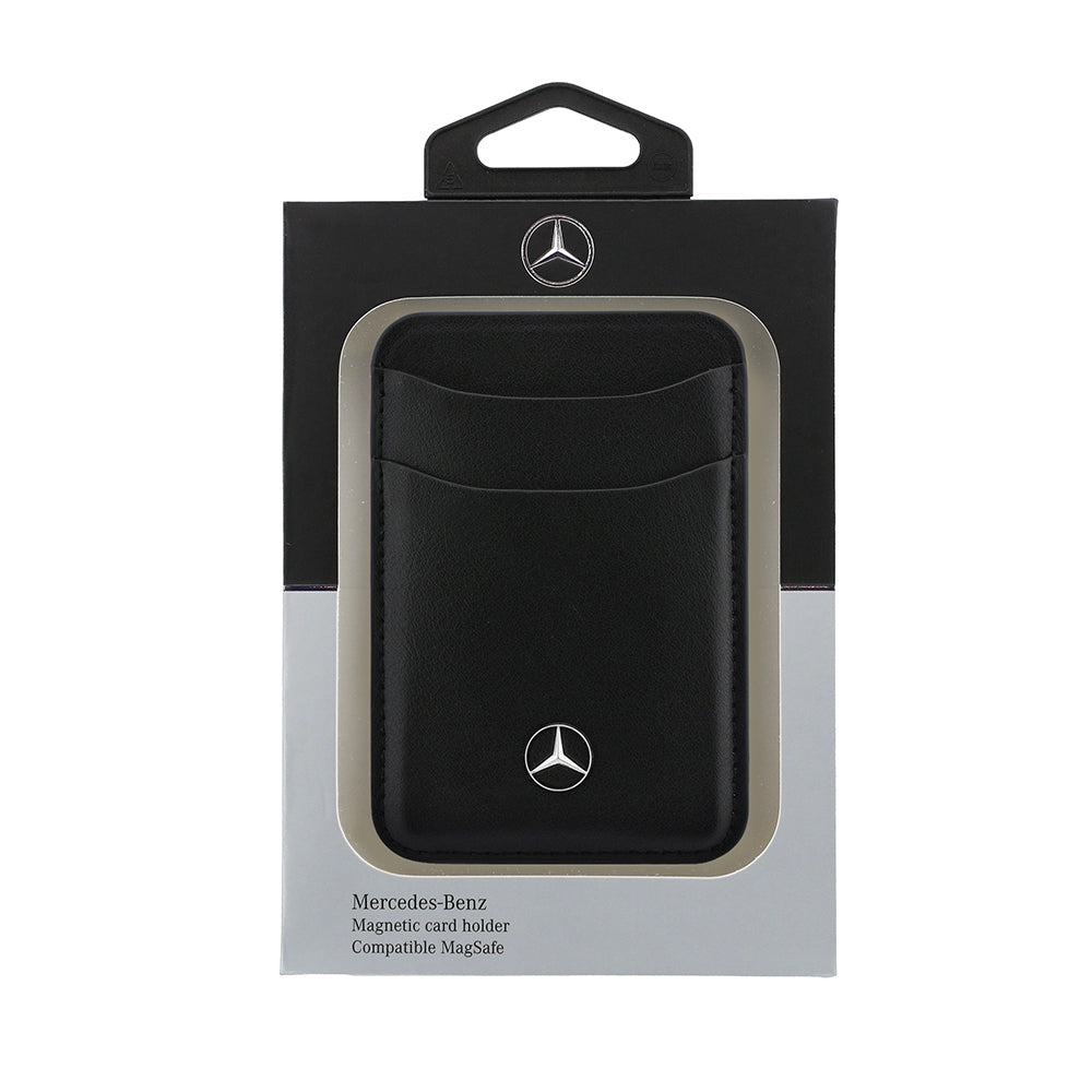 Mercedes Benz Orjinal Lisanslı Yeni Nesil 2 Hazneli Metal Logolu Deri Magnetik Kartlık