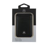 Mercedes Benz Orjinal Lisanslı Yeni Nesil 2 Hazneli Metal Logolu Deri Magnetik Kartlık