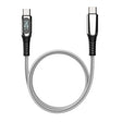 Micflip A08 Type-C to Type-C Dijital LED Göstergeli Data ve Şarj Kablosu 140W 1M