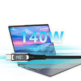Micflip A08 Type-C to Type-C Dijital LED Göstergeli Data ve Şarj Kablosu 140W 1M