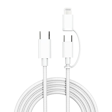 Micflip A22 2in1 PD Type-C to Type-C + Lightning MFI Sertifikalı Data ve Şarj Kablosu 240W 1M