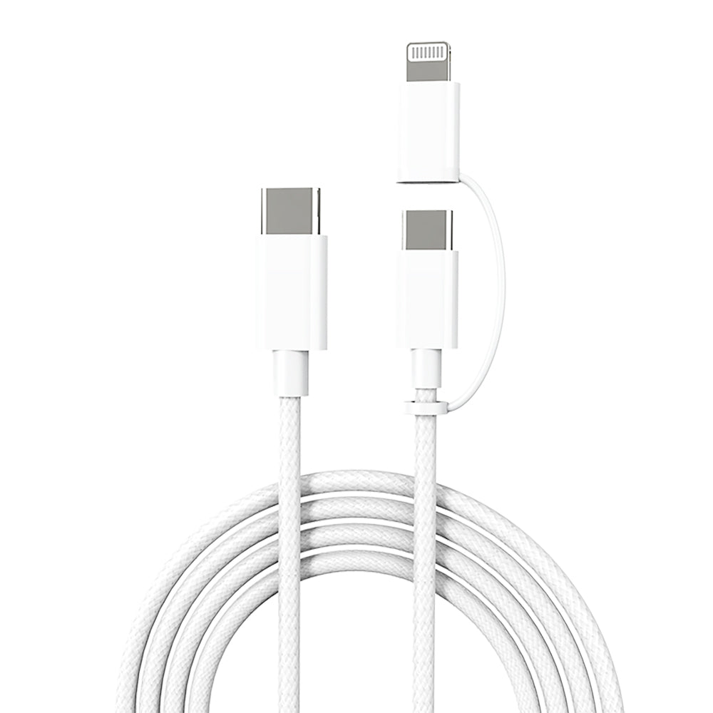Micflip A22 2in1 PD Type-C to Type-C + Lightning MFI Sertifikalı Data ve Şarj Kablosu 240W 1M